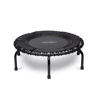 JumpSport 370 Home Gym Trampolim de Fitness Reforçado de 39" com DVD 4 em 1, Preto