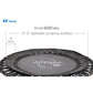 JumpSport 550f PRO Trampolim de fitness dobrável leve para ambientes internos de 44 polegadas, preto