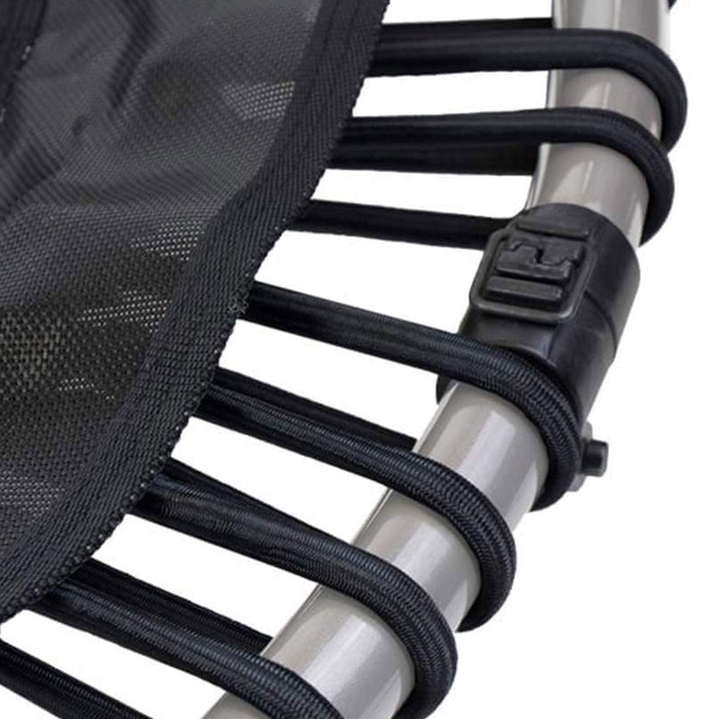 JumpSport 550f PRO Trampolim de fitness dobrável leve para ambientes internos de 44 polegadas, preto