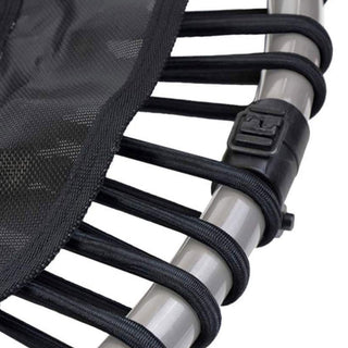 JumpSport 550f PRO Trampolim de fitness dobrável leve para ambientes internos de 44 polegadas, preto