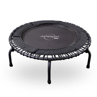 Trampolim de fitness leve e durável para ambientes internos JumpSport 570 PRO de 44 polegadas, preto