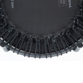 Trampolim de fitness leve e durável para ambientes internos JumpSport 570 PRO de 44 polegadas, preto