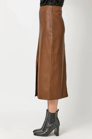 Mystree - Faux Leather Pencil Skirt