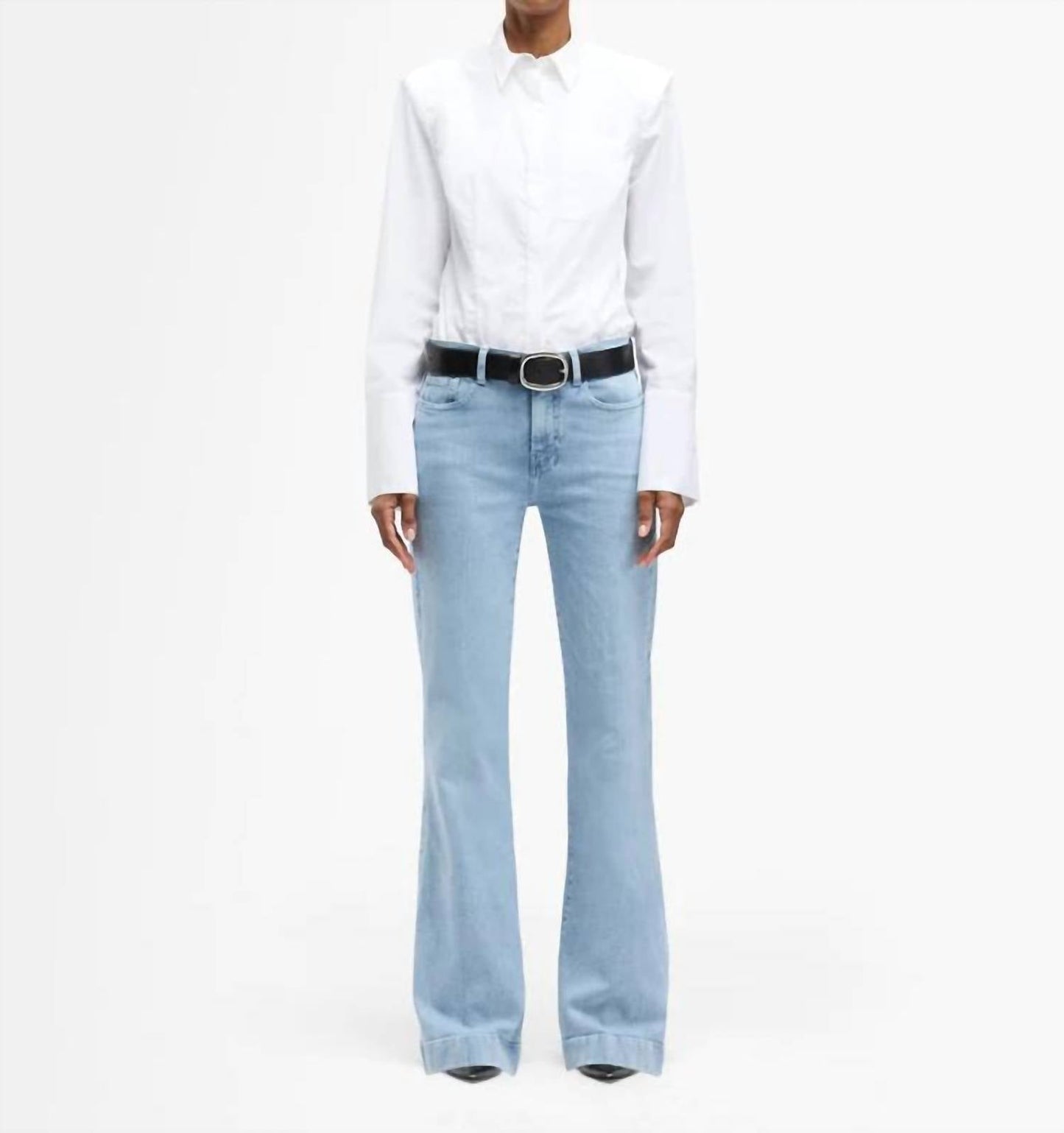 7 For All Mankind - Slim Illusion Tailorless Dojo Wide Leg Jeans