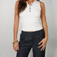 Falcon Park - Tobey Sleeveless V-neck Top