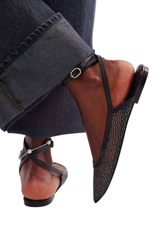 Free People - Women's Sheer Glitter Jules Flats