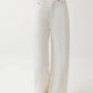 Pistola - Sydney High Rise Linen Bowed Wide Leg Jeans