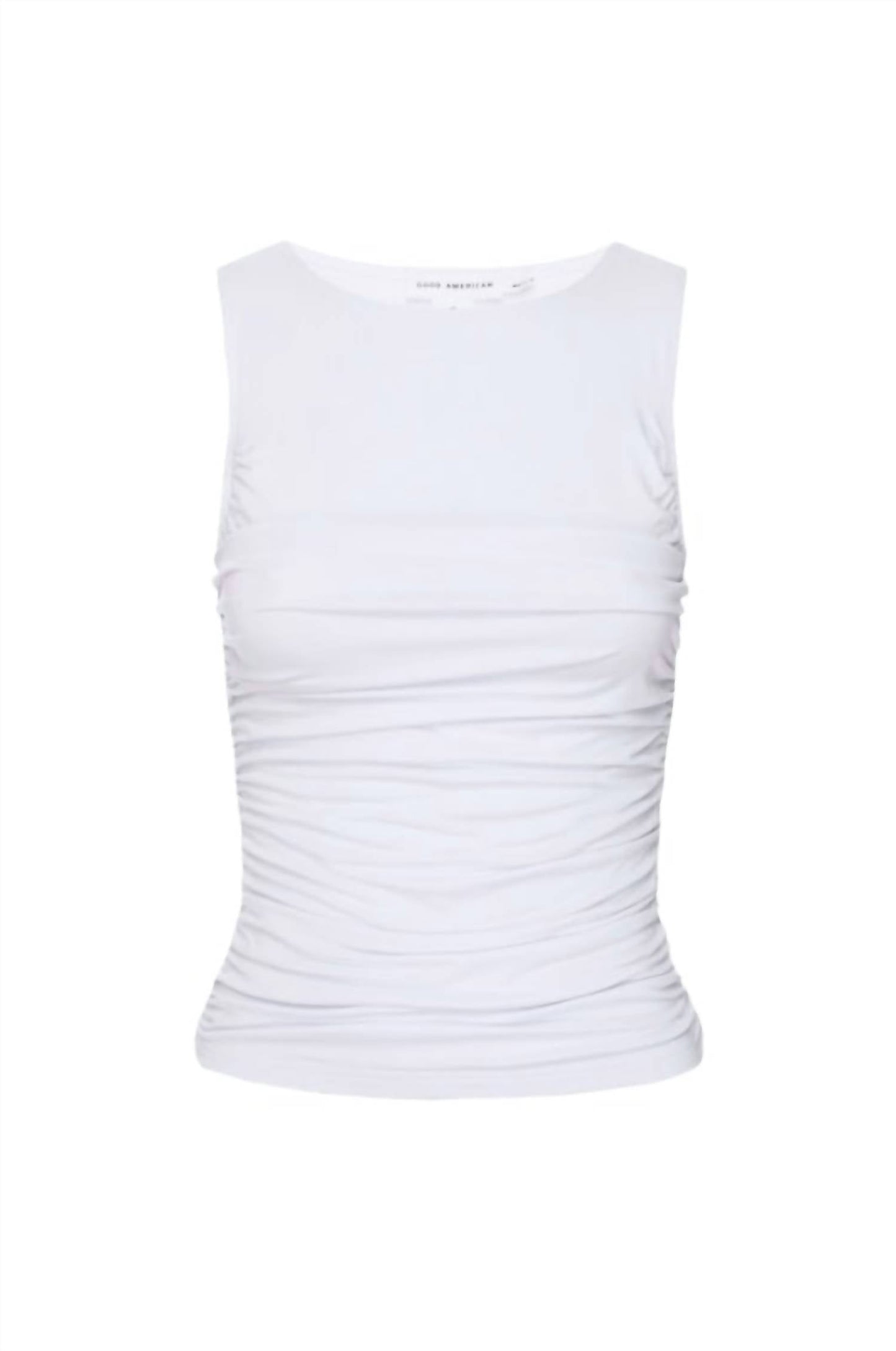 Good American - Stretch Jersey Ruched Tank Top