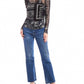 Fifteen Twenty - Alina Side - Shirred Mesh Top