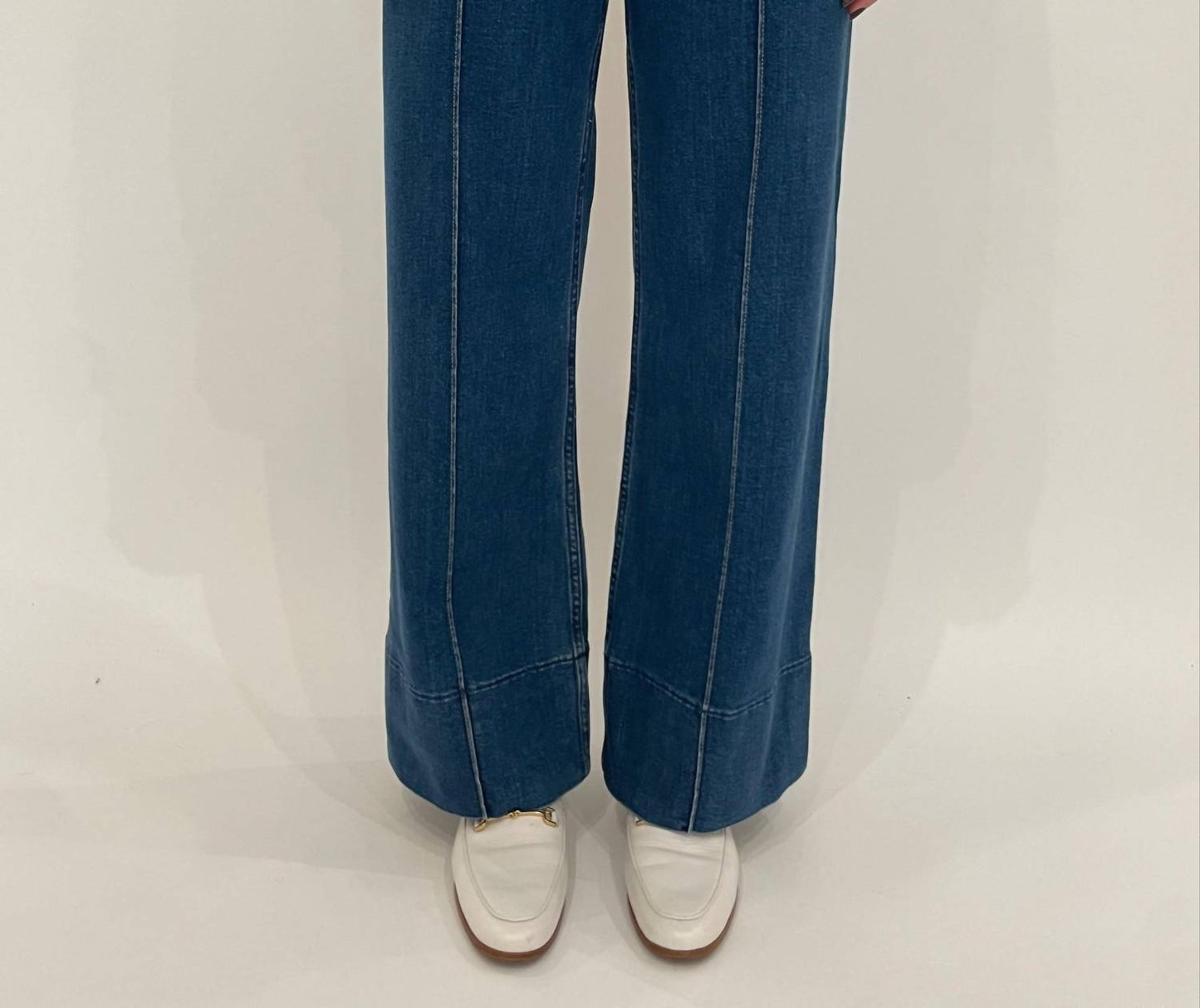 Pistola - Women's Penny Pintuck High Rise Wide Leg Jeans