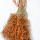 Jovani - Long Ruffle Prom Dress