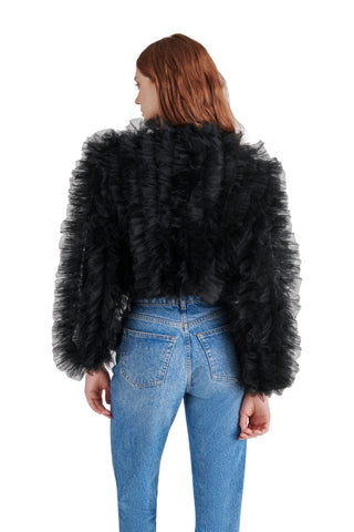 Steve Madden - Odile Ruffled Tulle Jacket