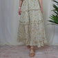 &Merci - Floral Tiered Maxi Skirt