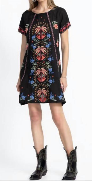 Johnny Was - Vestido Raglan com Costura Slip