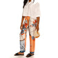 Paparazzi - Satin Scarf Print Pull-on Pant