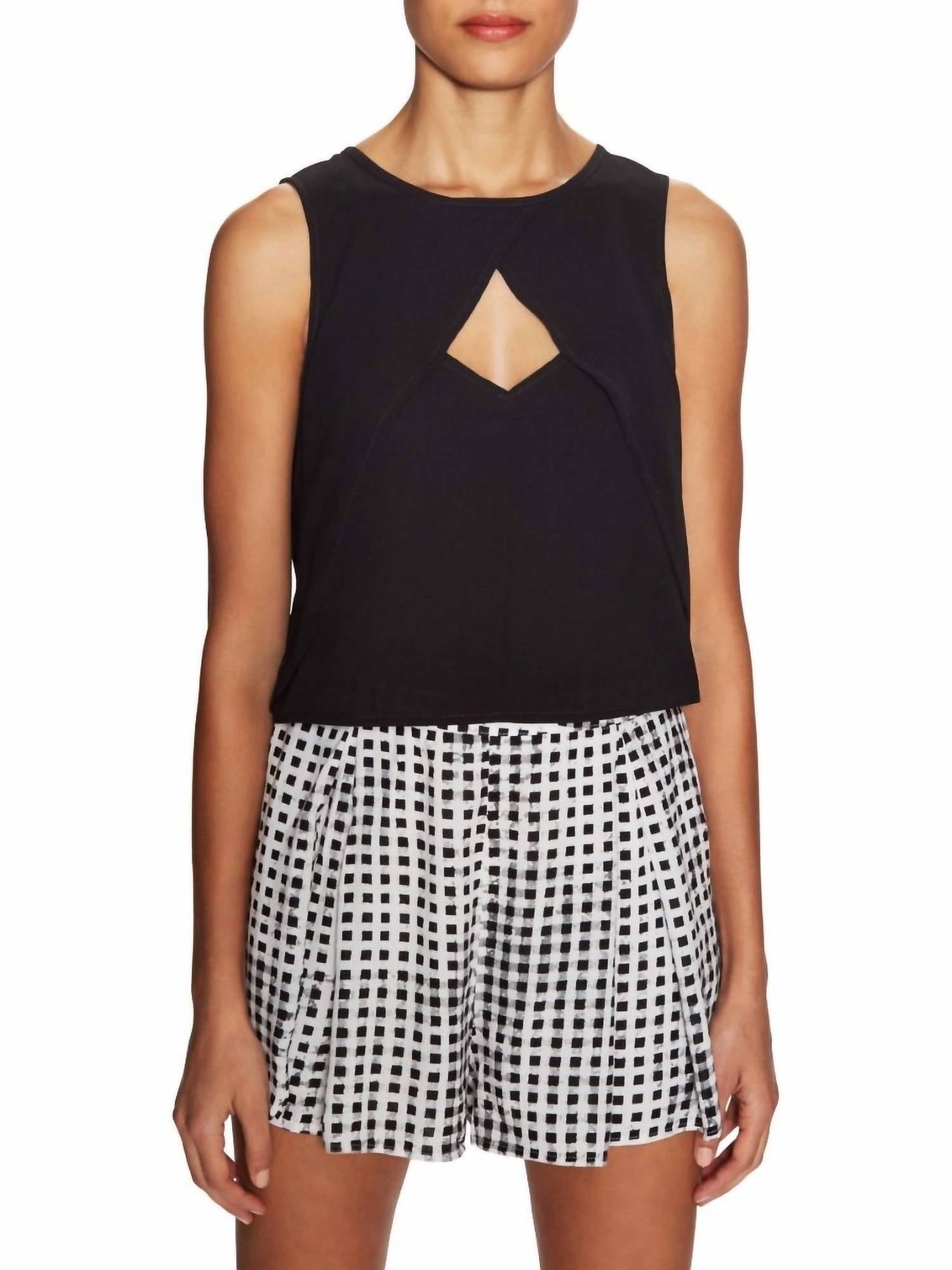 Minkpink - RAY OF LIGHT SLEEVELESS LAYERED CREW NECK TOP