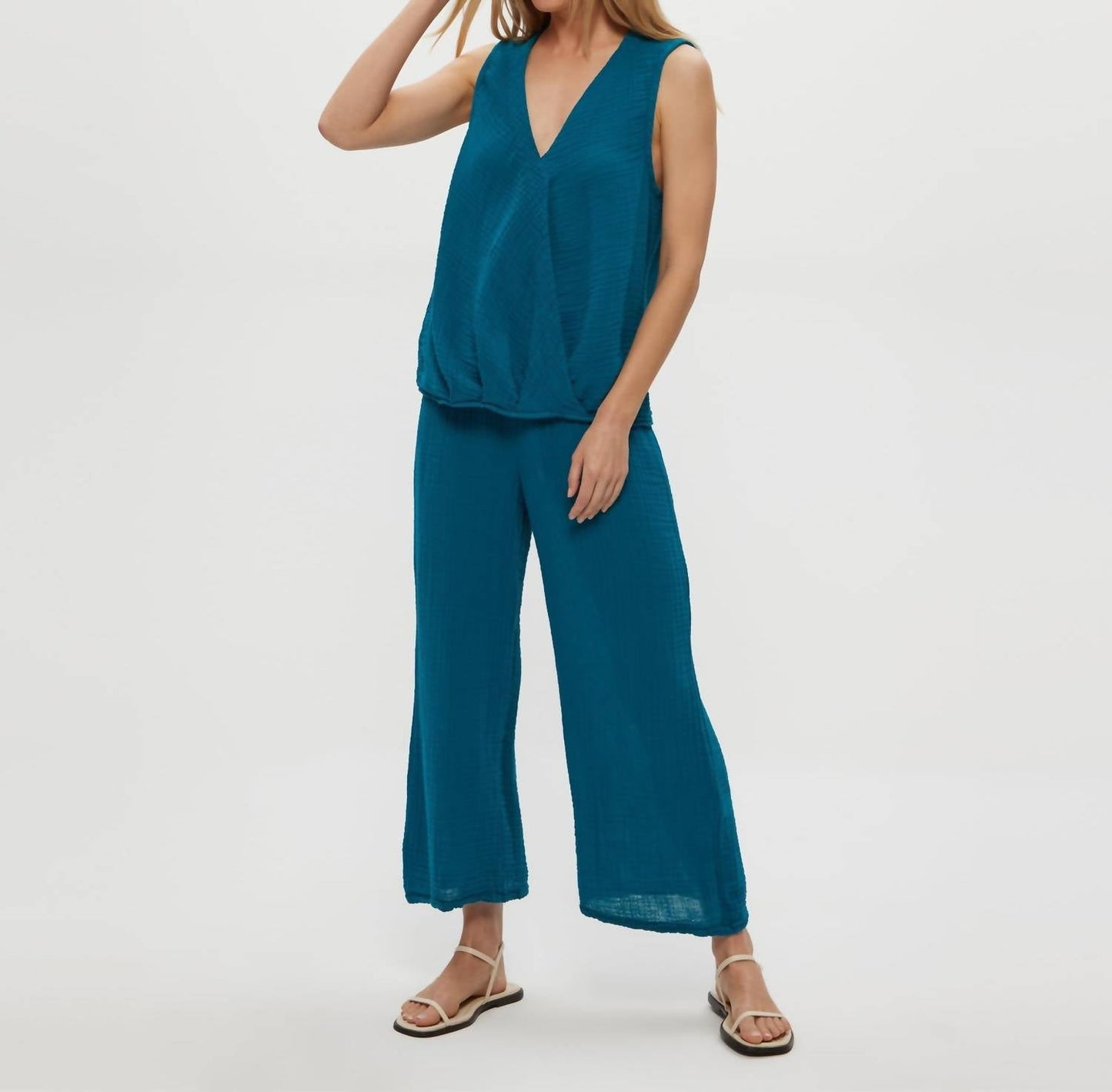 Michael Stars - Medina Cropped Gauze Pant - Petite