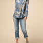 Entro - Camo Keyhole Top