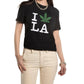 On This Day - Embroidered La Loves Weed Short Sleeve Sweatshirt