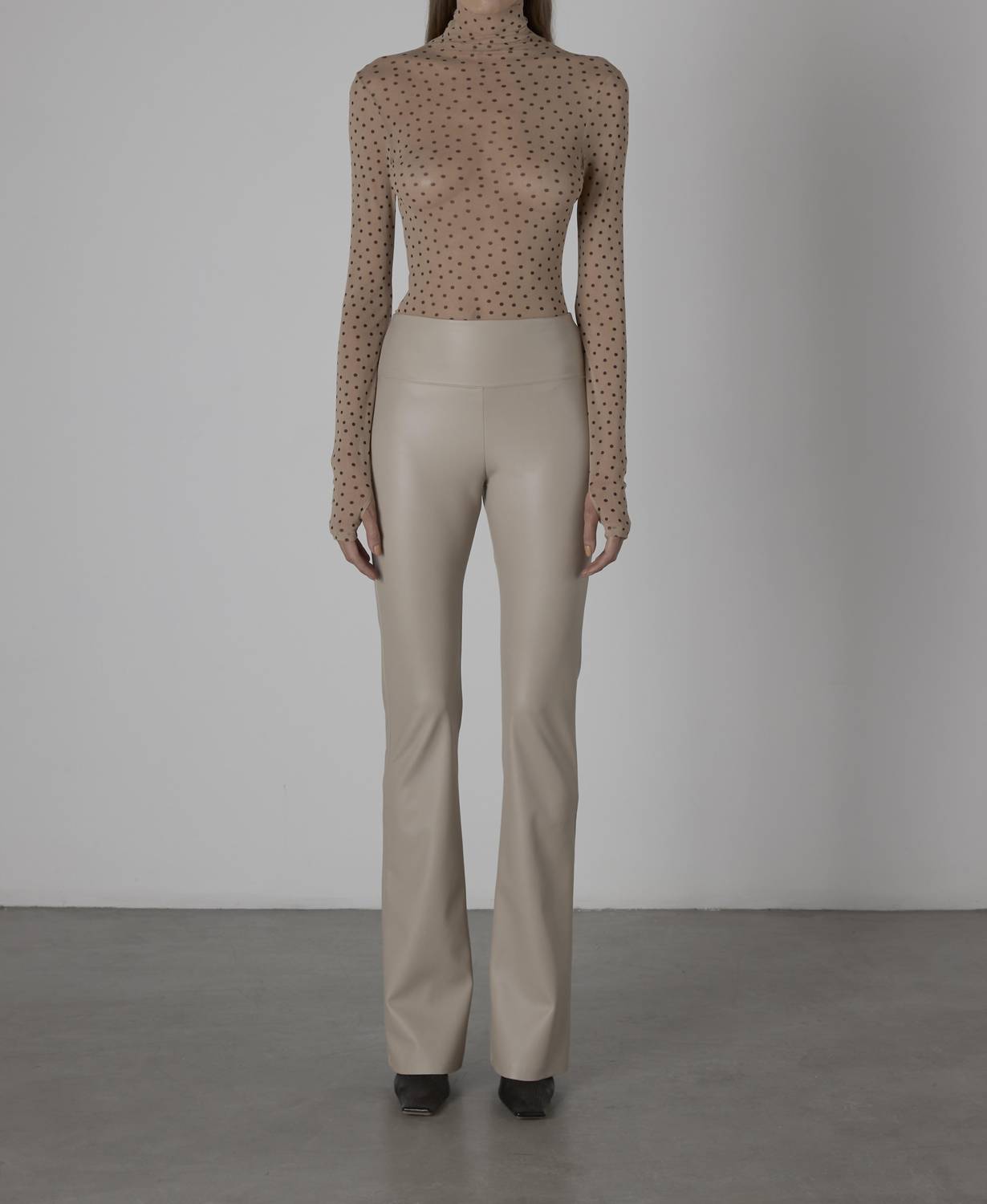 Enza Costa - MATTE LEATHER BOOTCUT LEGGING