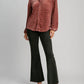 Umgee - Burnout Animal Velvet Top