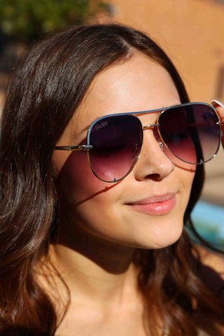 Julia Rose - Unisex Alex High Quality Aviator Sunglasses
