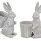 Standing Garden Rabbit with Pot Planter (Set of 2)