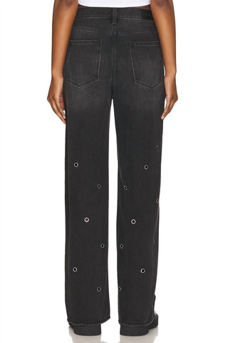 Pistola - Calça Jeans Baggy de Cintura Alta Hendrix