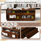 Modern Rectangle Coffee Table with 4 Drawers and 2 Display Shelves
