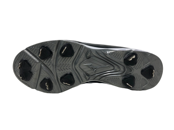 Chuteira de beisebol Mizuno Swagger Mid com 9 pontas masculina, preta