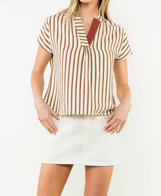 Thml - Stripe Heather Top