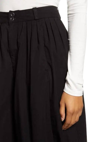 Ag Jeans - Calça Culotte Plissada de Cintura Alta Hadley