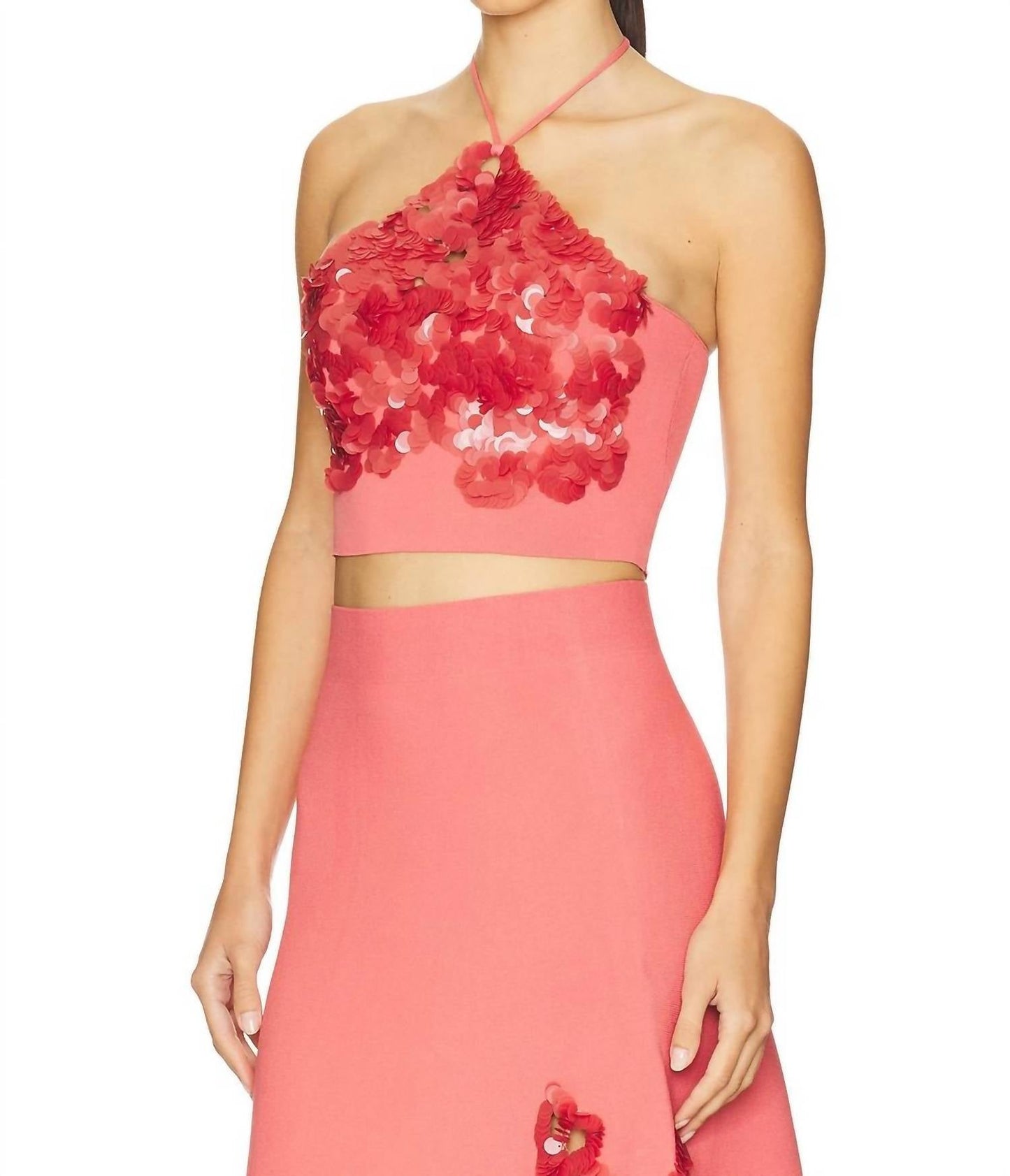 Alexis - Relle Halter Sequin Top