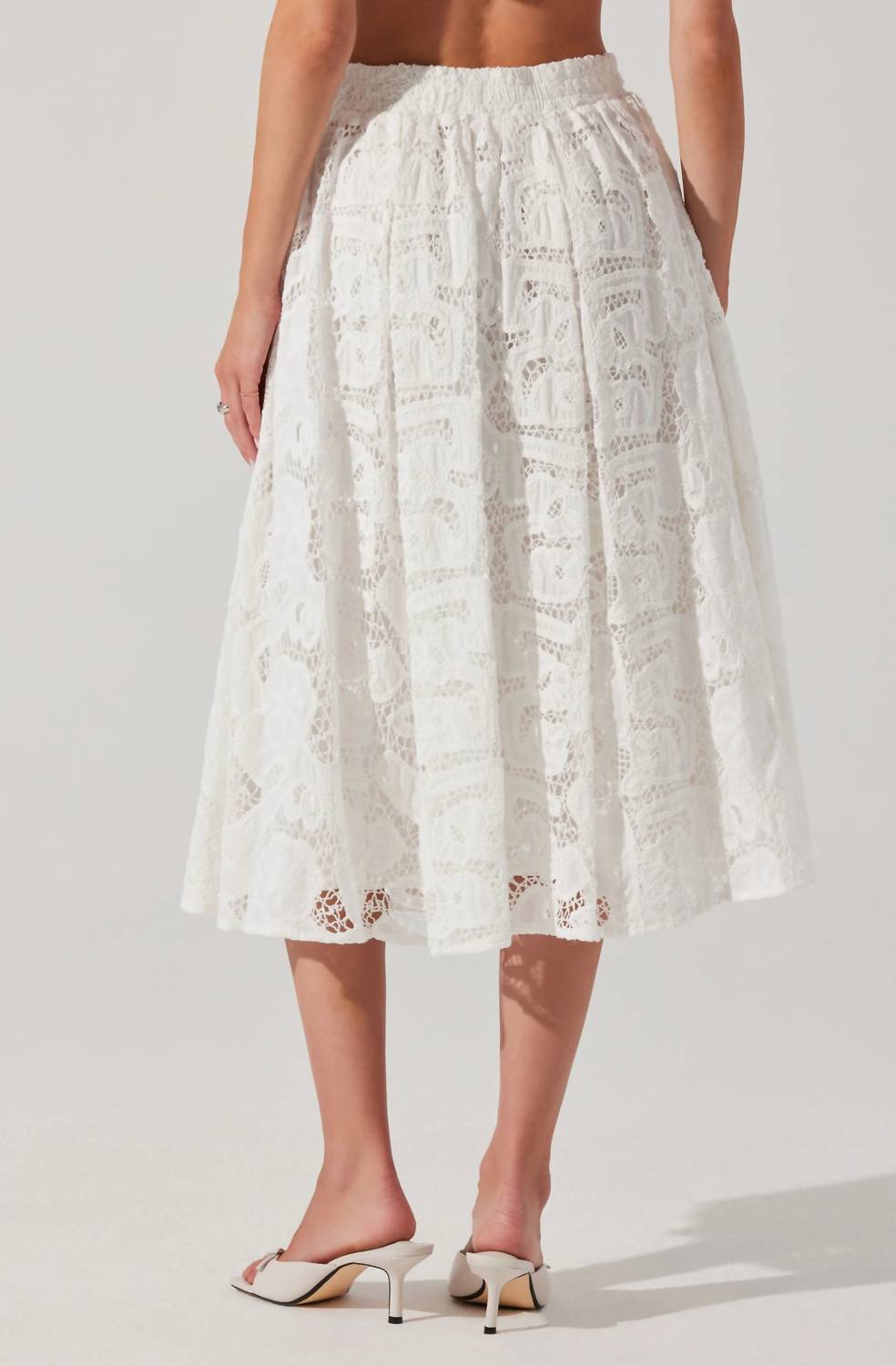 Astr - Ceren Lace Midi Skirt