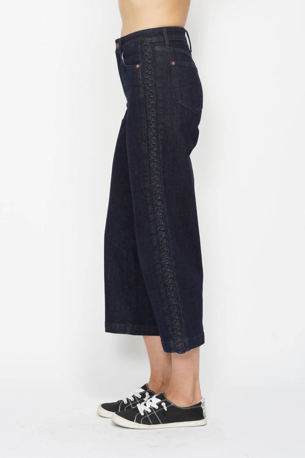 Judy Blue - High Waist Side Braid Detail Jeans