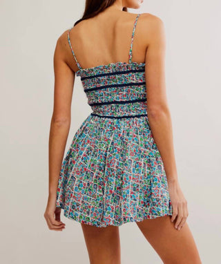 Free People - Bali Checked Out Printed Romper