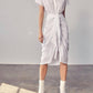 Do+Be - Collar Button Front Tie Dress