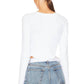 Lna - Arya Ribbed Long Sleeve Top