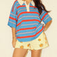 Golden - Celine Striped Polo Top