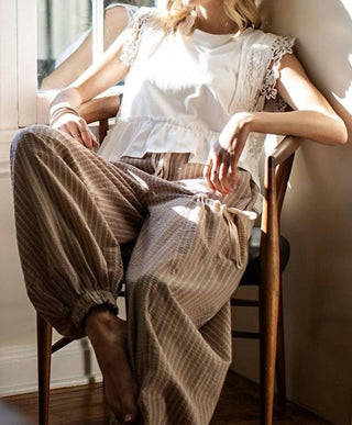 Ee:Some - Emma Striped Drawstring Jogger