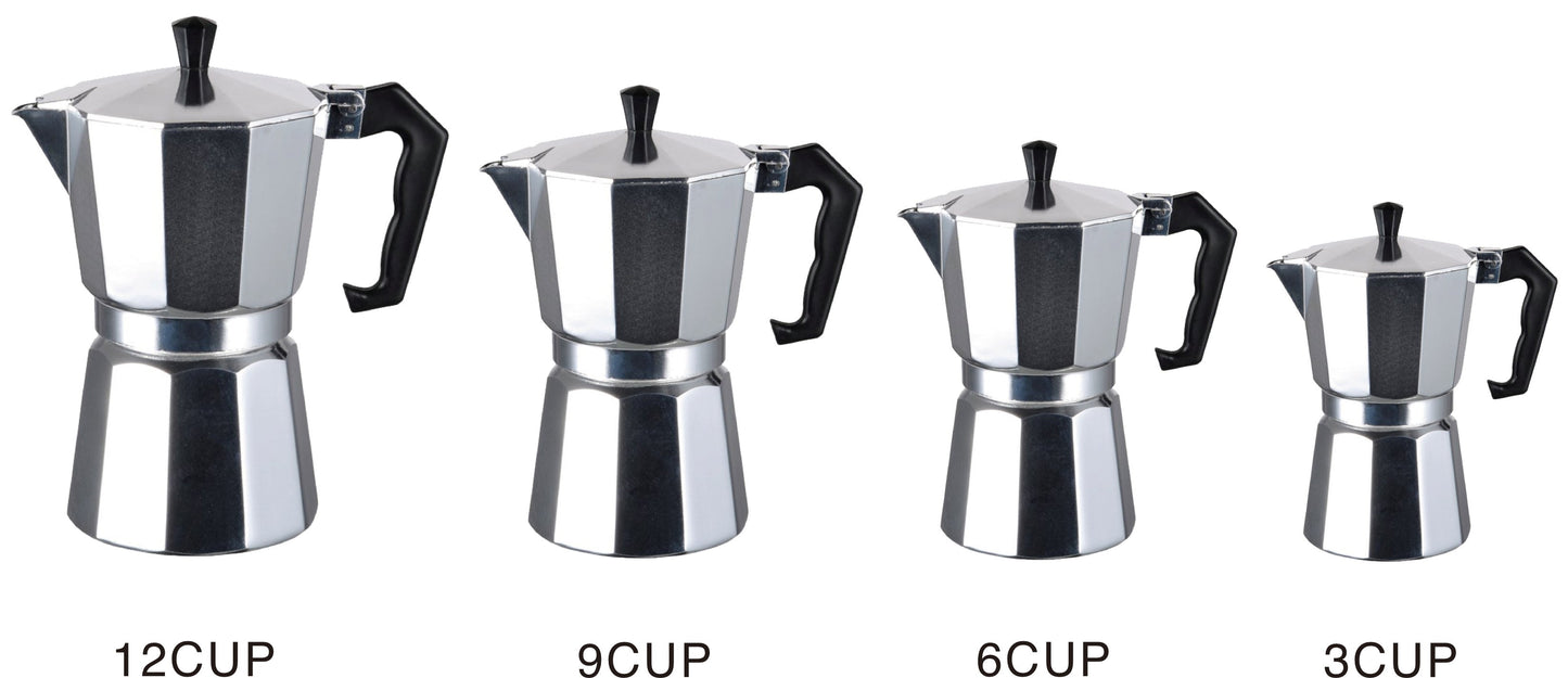 Cafeteira de alumínio - 4 tamanhos 