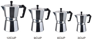 Cafeteira de alumínio - 4 tamanhos 