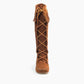 Minnetonka - Women's Front Laced Knee High Fringe Moccasin Boot