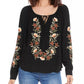 Karen Kane - Embroidered Peasant Top