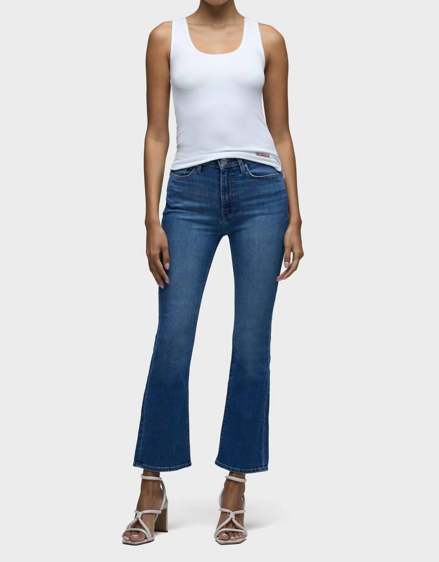 Hudson - Barbara High-Rise Bootcut Crop Jeans