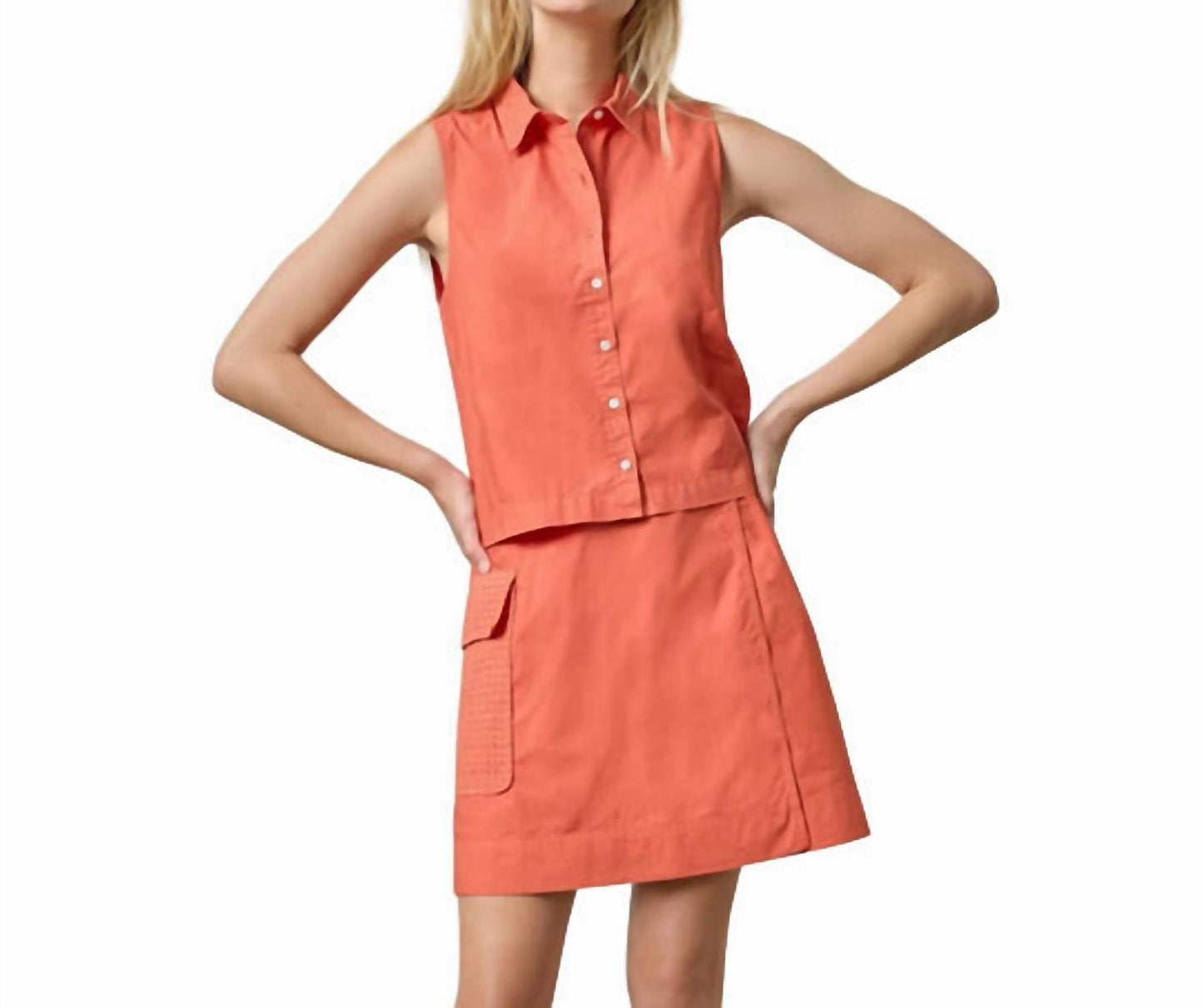 Lilla P - Eyelet Pocket Wrap Skirt