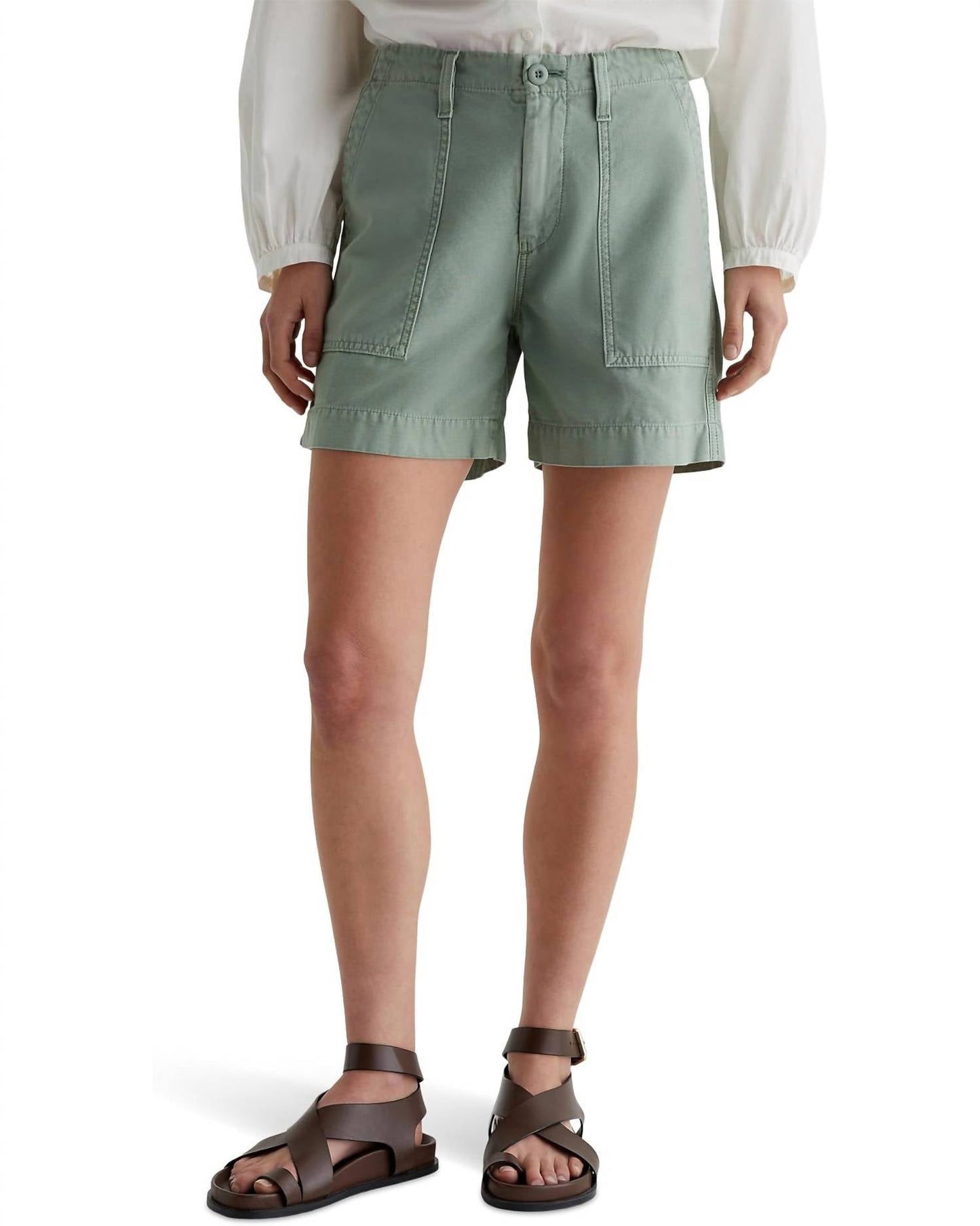 Ag Jeans - Rosa Mid Rise Utility Shorts