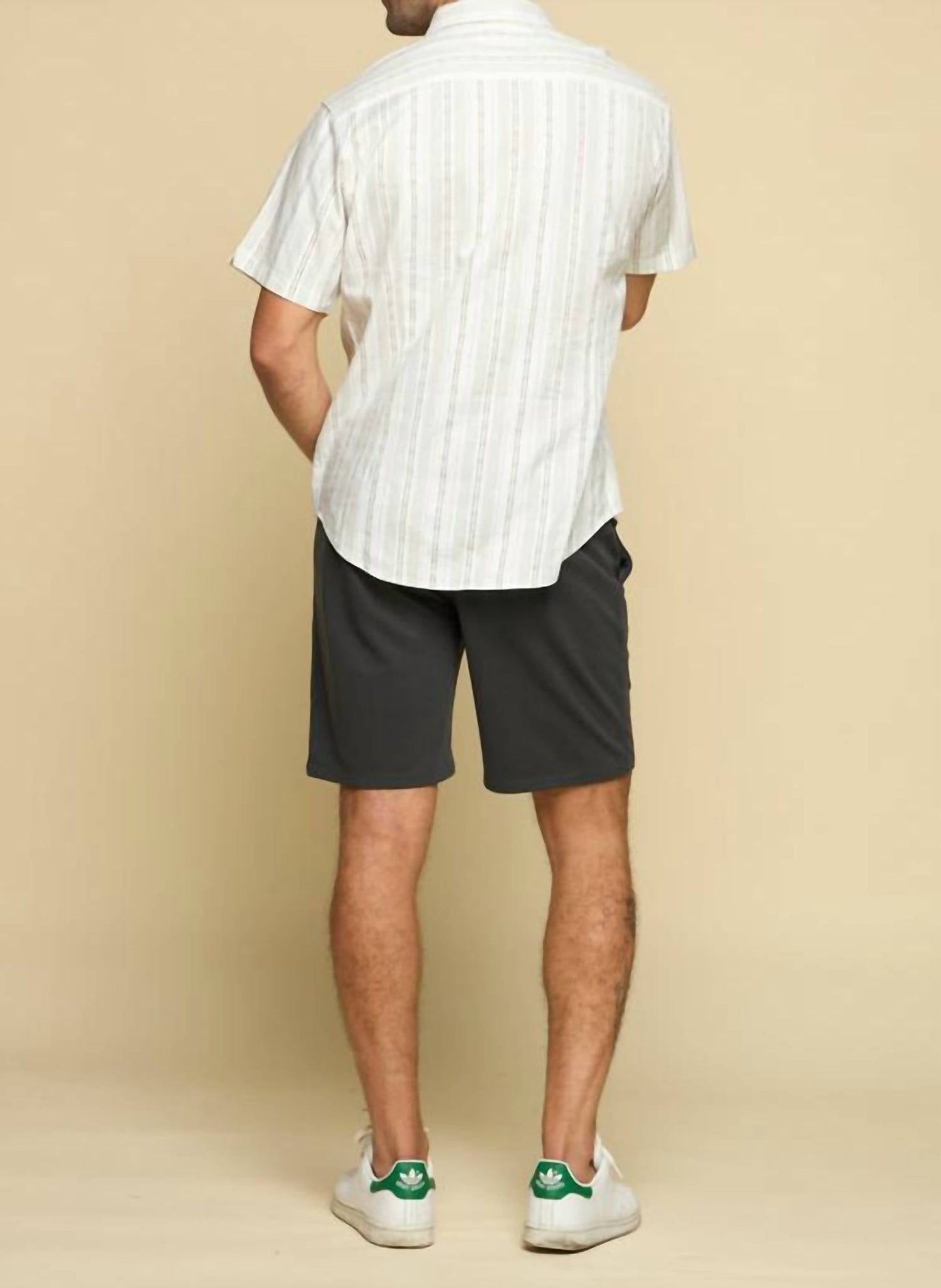 Fundamental Coast - Bondi Linen Stripe Short Sleeve Top