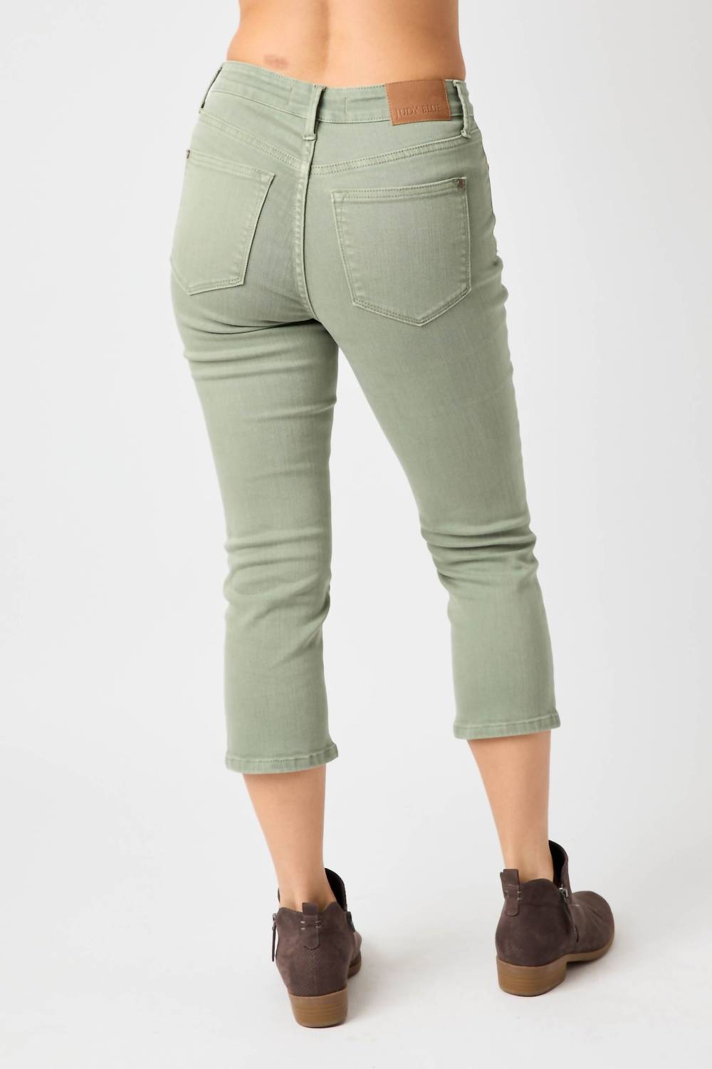 Judy Blue - Mid Rise Garmet Dyed Denim Jeans