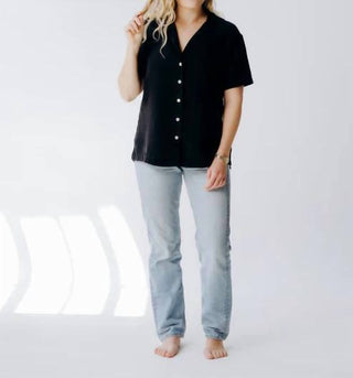 Margo Paige - Camisa de acampamento abotoada